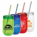 24 Oz. Jammer Mason Jar Acrylic Tumbler